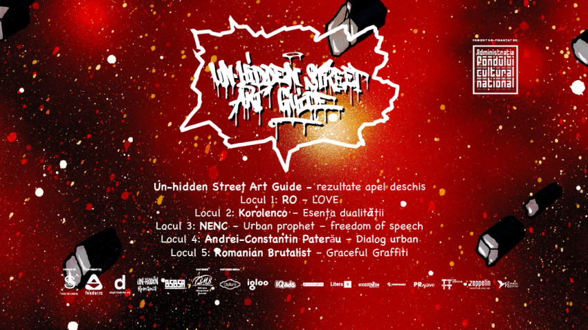 Rezultatele apelului deschis Un-hidden Street Art Guide