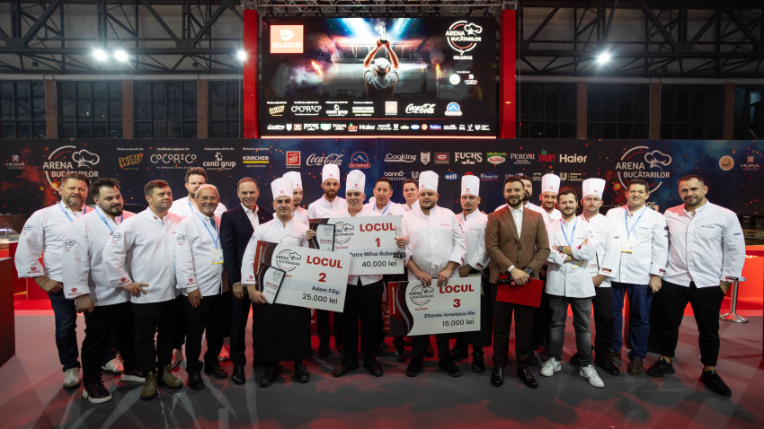 Cei mai talentați Chefi din România, premiați la cea de-a XIV-a ediție a competiției Arena Bucătarilor