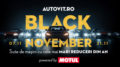 Black November la Autovit.ro: reduceri de peste 500.000 de euro pentru 400 de mașini