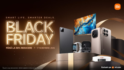 Black Friday la Xiaomi: reduceri de până la 56% și beneficii exclusive