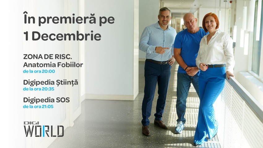 Digi World sărbătorește Ziua Națională cu trei producții în premieră