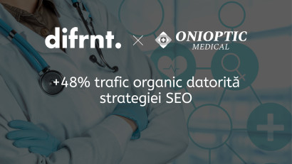 difrnt.: Onioptic Medical &icirc;nregistrează o creștere de 48% a traficului organic printr-o strategie SEO axată pe rigoare medicală