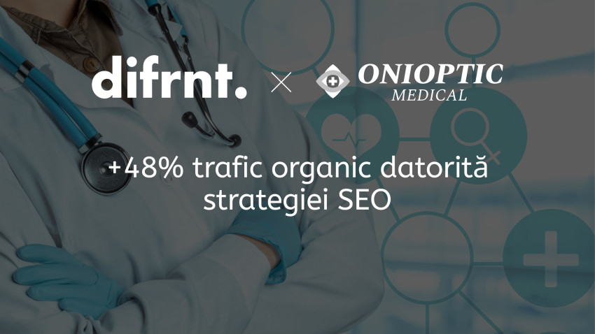 difrnt.: Onioptic Medical înregistrează o creștere de 48% a traficului organic printr-o strategie SEO axată pe rigoare medicală