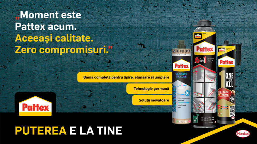Henkel marchează tranziția de la brandul Moment la Pattex și lansează o nouă generație de cartușe sustenabile în România