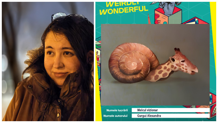 Tattoo Weirdly Wonderful. Alexandra Gurgui: Weirdly Wonderful este despre lumea frumoasă cu tot cu ciudățeniile ei, care ar trebui să nu mai fie doar pe grabă, pentru că și cei care se mișcă încet pot avea viziuni mărețe realizabile