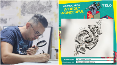 Tattoo Weirdly Wonderful. Eugen Golumbeanu: Iubesc literele, iubesc arta, iubesc ilustratiile &ldquo;vintage&rdquo;, iubesc sa desenez de mana, iubesc sa sintetizez povestile in simboluri, asa ca am decis sa le unesc pe toate intr-una singura