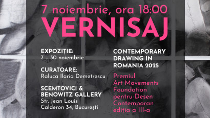 Scemtovici &amp; Benowitz Gallery prezintă a treia ediție a expoziției anuale &ldquo;Contemporary Drawing in Romania - 2025, DESE/M/NE ale timpului&rdquo;