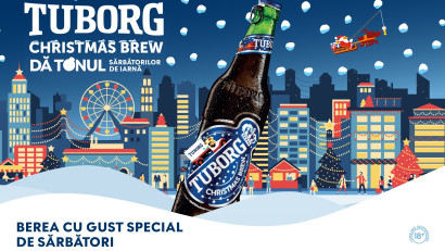 Berea oficială a sărbătorilor de iarnă,&nbsp;Tuborg Christmas Brew dă startul sezonului festiv
