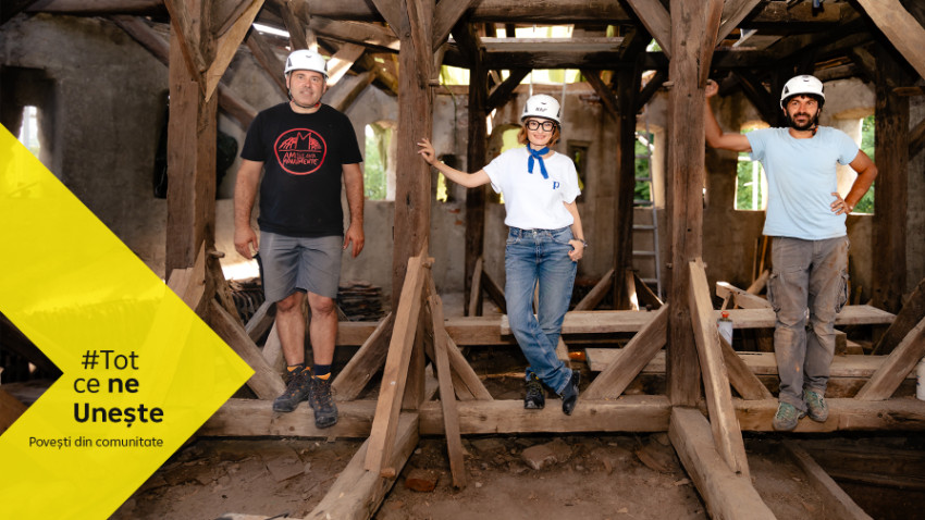 „Ambulanța pentru Monumente”. Află una dintre cele mai puternice povești despre patrimoniu și comunitate în docu-serialul #TotCeNeUnește susținut de Raiffeisen Bank