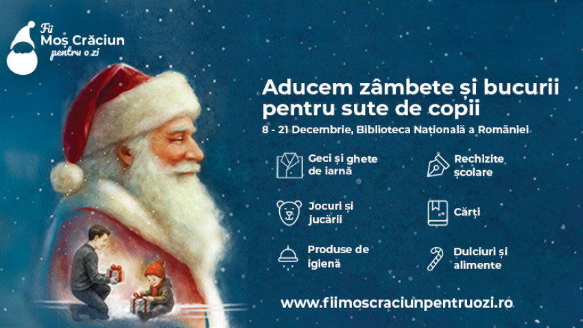 Campania „Fii Moș Crăciun pentru o zi” duce mai departe bucuria sărbătorilor pentru 2.500 de copii din familii nevoiașe