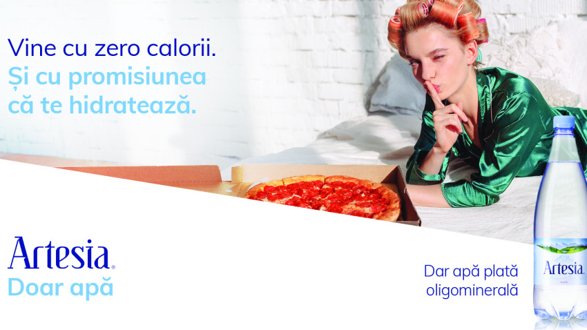 MullenLowe România transformă simplitatea în declarație de brand pentru Artesia: „Doar apă”