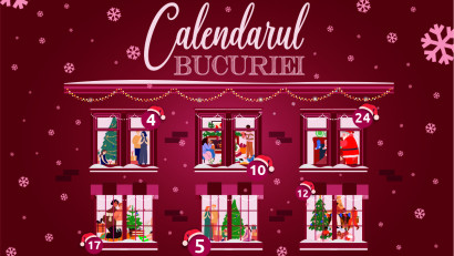 Calendarul Bucuriei vine la Centrul Comercial Auchan Titan, cu daruri zilnice, numai bune de pus sub brad