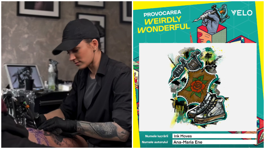 Tattoo Weirdly Wonderful. Ana-Maria Ene: Lucrez cu un mediu viu, care nu permite ștergere sau reluare. Fiecare gest trebuie decis înainte să devină permanent