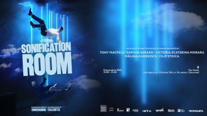 &bdquo;Sonification Room&rdquo;: Luni, &icirc;n capitală, publicul devine co-creator al unui performance imersiv gratuit, finalul proiectului Transcendent Renaissance &ndash; Emerging Talents