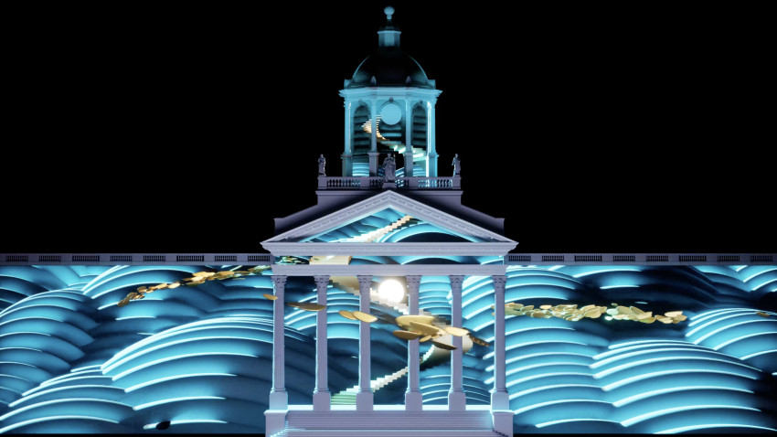 THE INFINITE WALK: Romanian Artist Ioana Mischie Unveiled a Monumental Immersive Mapping at BRIGHT Festival in Brussels — A Digital Tribute to Constantin Brâncuși