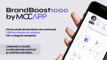 MOCAPP lansează BrandBoost1000: Prima soluție din Rom&acirc;nia care activează 1.000 de creatori de conținut &icirc;ntr-o singură campanie
