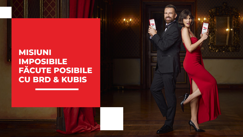 Kubis și BRD au lansat “Misiunea Zero Comisioane”. O demonstrație cinematică de banking digital în platforma „Backstage of Your Development”