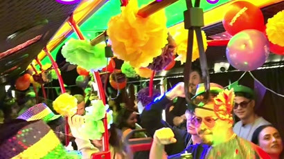 Popeyes - Mardi Gras Party Bus