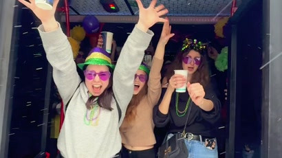 Popeyes - Mardi Gras Party Bus