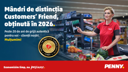 PENNY Rom&acirc;nia obține certificarea internațională Customers&rsquo; Friend,&nbsp;o recunoaștere a relației de &icirc;ncredere construite cu clienții