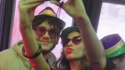 Popeyes - Mardi Gras Party Bus