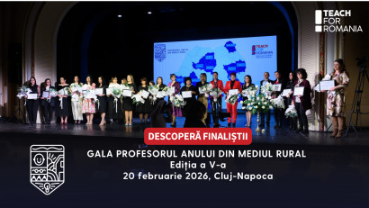 Teach for Romania anunță profesorii finaliști Gala Profesorul Anului din mediul rural, ediția 2026