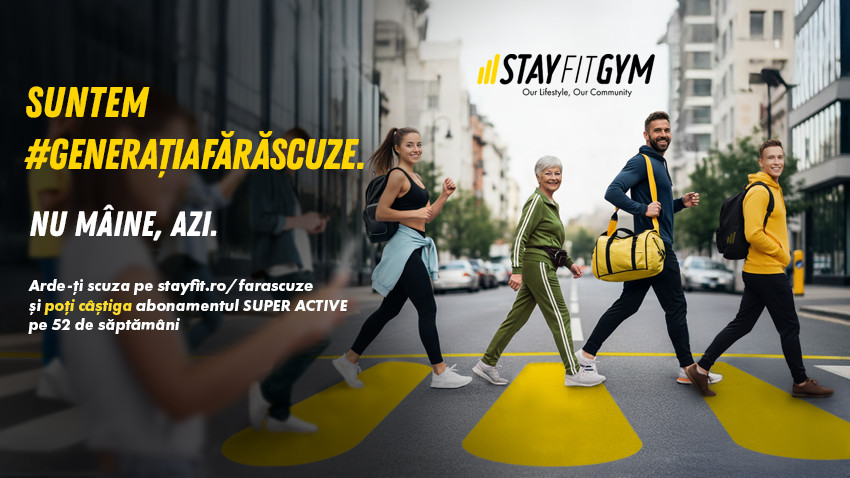Stay Fit Gym pariază pe o generație care nu apare în studii demografice: „Generația fără scuze”, împreună cu Akabel și Reshare