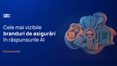 Cele mai vizibile branduri de asigurări &icirc;n răspunsurile AI &icirc;n luna Februarie 2026 | By Zitec