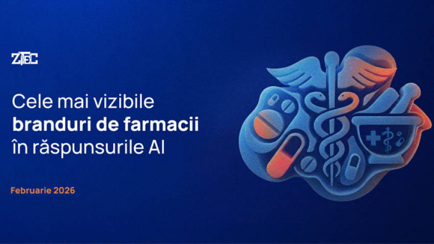 Cele mai vizibile farmacii în răspunsurile AI în luna Februarie 2026 | By Zitec
