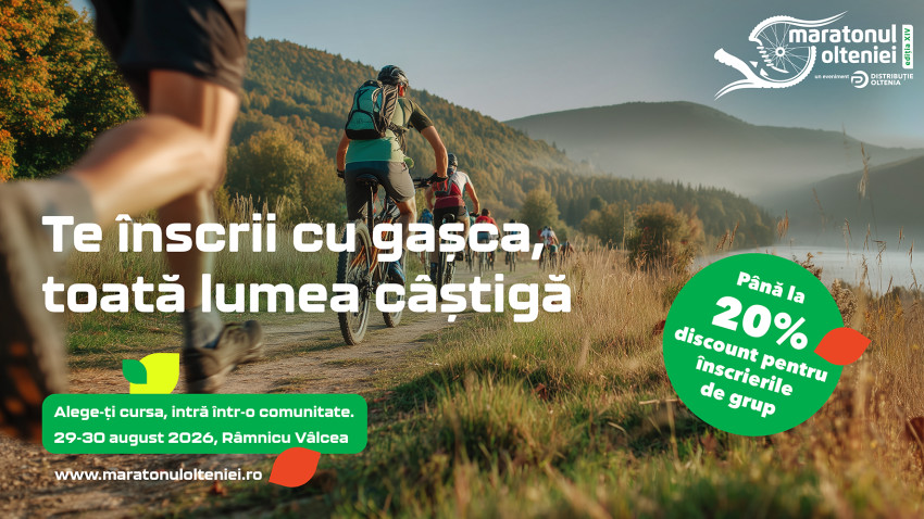 Maratonul Olteniei 2026 deschide înscrierile cu reduceri de până la 20% și introduce cursa Hyathlon Sprint, o premieră în România