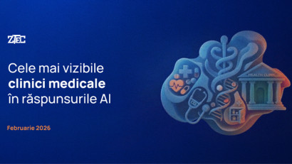 Cele mai vizibile clinici medicale &icirc;n răspunsurile AI &icirc;n luna Februarie 2026 | By Zitec