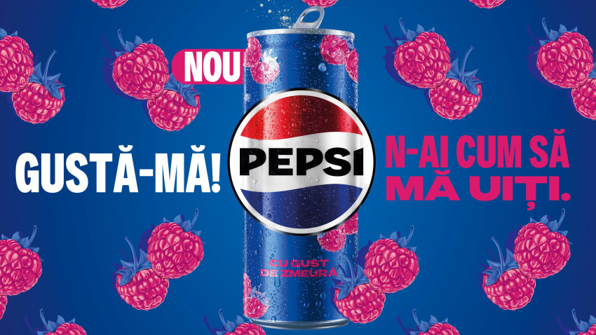Pepsi® cu gust de zmeură ajunge în România: o nouă variantă îndrăzneață a unui clasic favorit