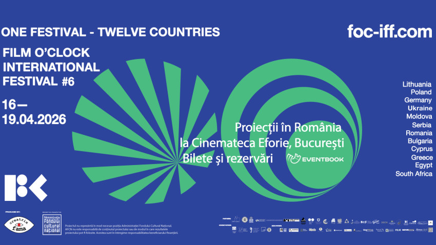 Film O’Clock International Festival #6 începe mâine, 16 aprilie, în 12 teritorii: filme clasice, scurtmetraje în competiție și dialog intercultural în centrul programului