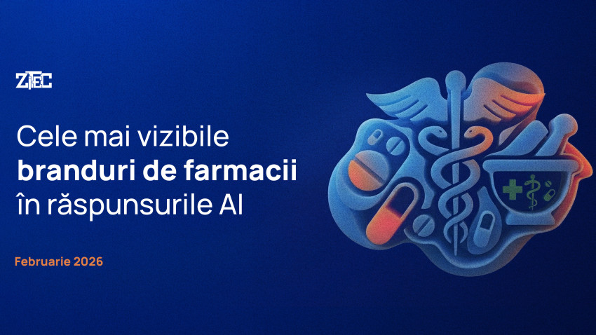 Cele mai vizibile farmacii în răspunsurile AI în luna Februarie 2026 | By Zitec