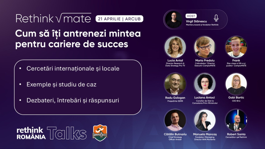 ReTHINK MATE: ~ 5.500 de elevi, profesori și părinți au răspuns. Iată ce am aflat despre relația copiilor cu matematica