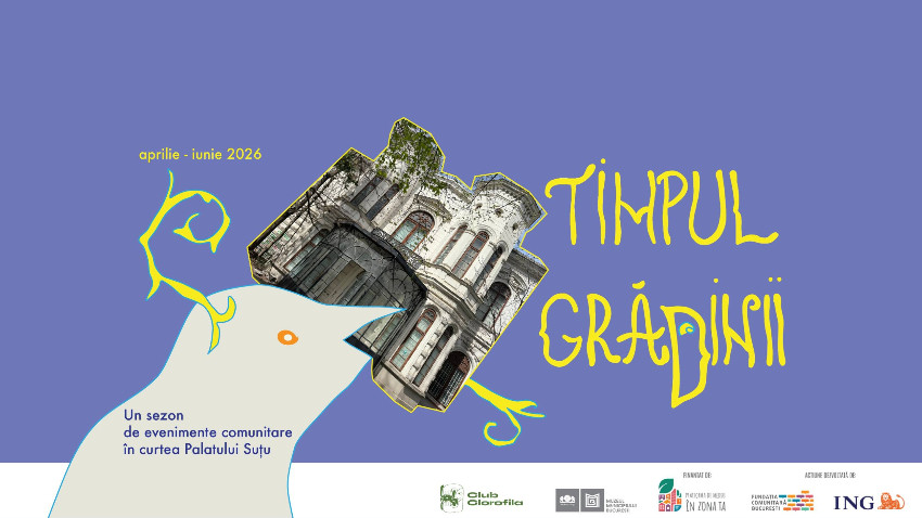 Club Clorofila transformă Curtea Palatului Suțu într-un laborator pentru ecologie urbană și imaginație civică