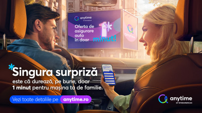 Anytime România lansează prima campanie de brand în România, alături de Oxygen
