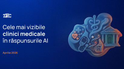 Cele mai vizibile clinici medicale în răspunsurile AI în luna Aprilie 2026 | By Zitec