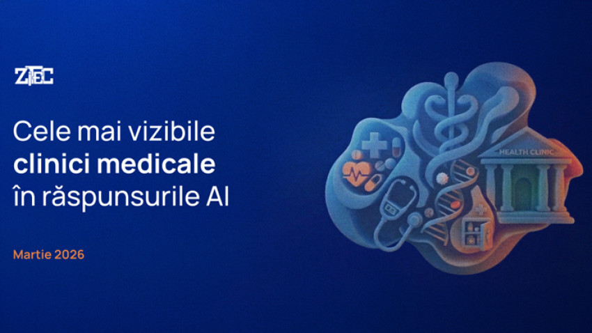Cele mai vizibile rețele private de sănătate în răspunsurile AI în luna Martie 2026 | By Zitec