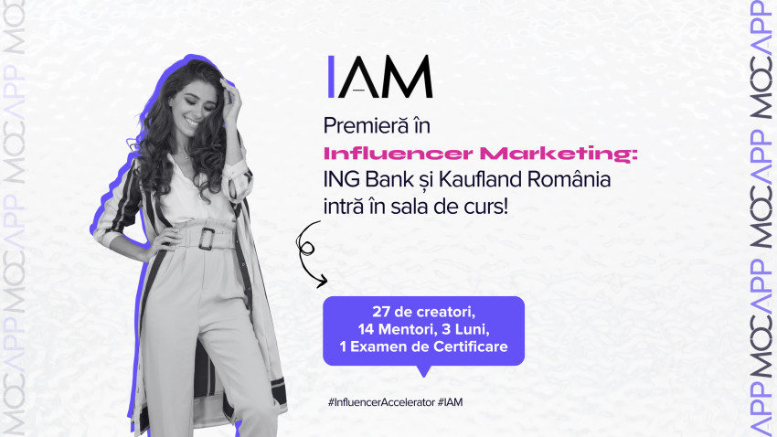 Premieră în Influencer Marketing: ING Bank și Kaufland România intră în sala de curs alături de creatorii din Influencer Accelerator