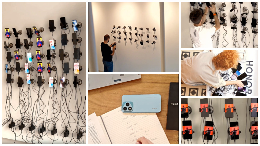 Telefoanele HONOR devin artă în instalația "TRIP - Desene Animate din România” la Bucharest Design Festival