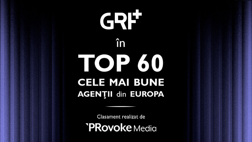 GRF+ intră în topul celor mai bune 60 de agenții de comunicare din Europa, în anul listării la bursă