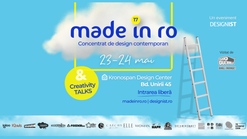 Evenimentul de design contemporan Made in RO revine cu o nouă ediție într-un spațiu deosebit, pe 23-24 mai