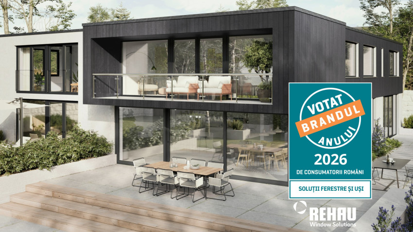 REHAU Window Solutions, „Votat Brandul Anului 2026” în România la categoria Soluții ferestre și uși, într-o piață dominată de cererea pentru eficiență energetică