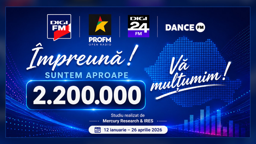Radiourile Campus Media TV își confirmă direcția în Valul I de audiență 2026: aproape 2,2 milioane de ascultători zilnic la nivel național