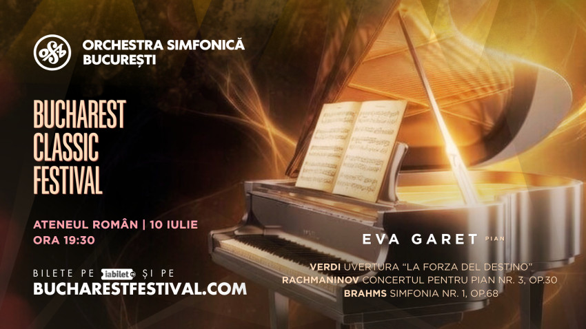 Bucharest Classic Festival, ediția I: trei seri de capodopere clasice și romantice la Ateneul Român