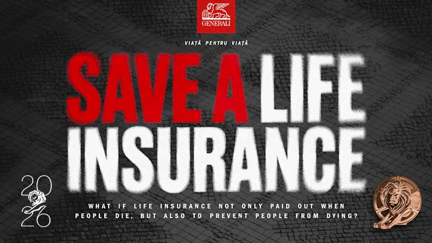 O idee care salvează vieți aduce un LION BRONZE acasă: Programul Generali (Save A) Life Insurance semnat de VML România, premiat la Cannes Lions 2026