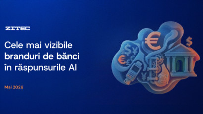 Cele mai vizibile bănci &icirc;n răspunsurile AI &icirc;n luna Mai 2026 | By Zitec