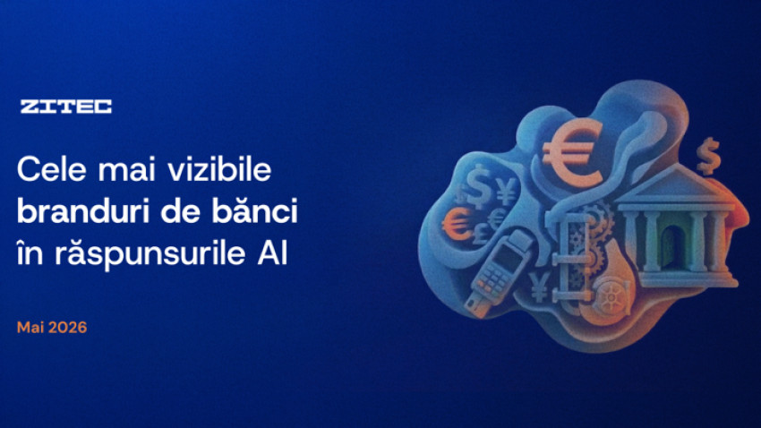 Cele mai vizibile bănci în răspunsurile AI în luna Mai 2026 | By Zitec