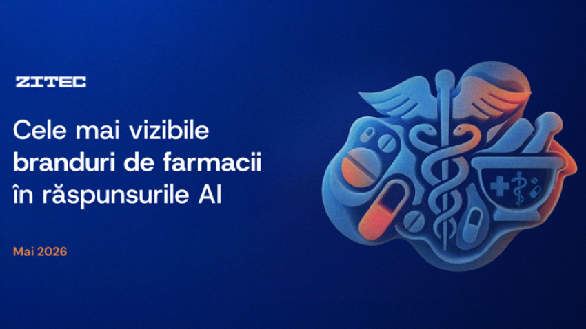 Cele mai vizibile farmacii în răspunsurile AI în luna Mai 2026 | By Zitec